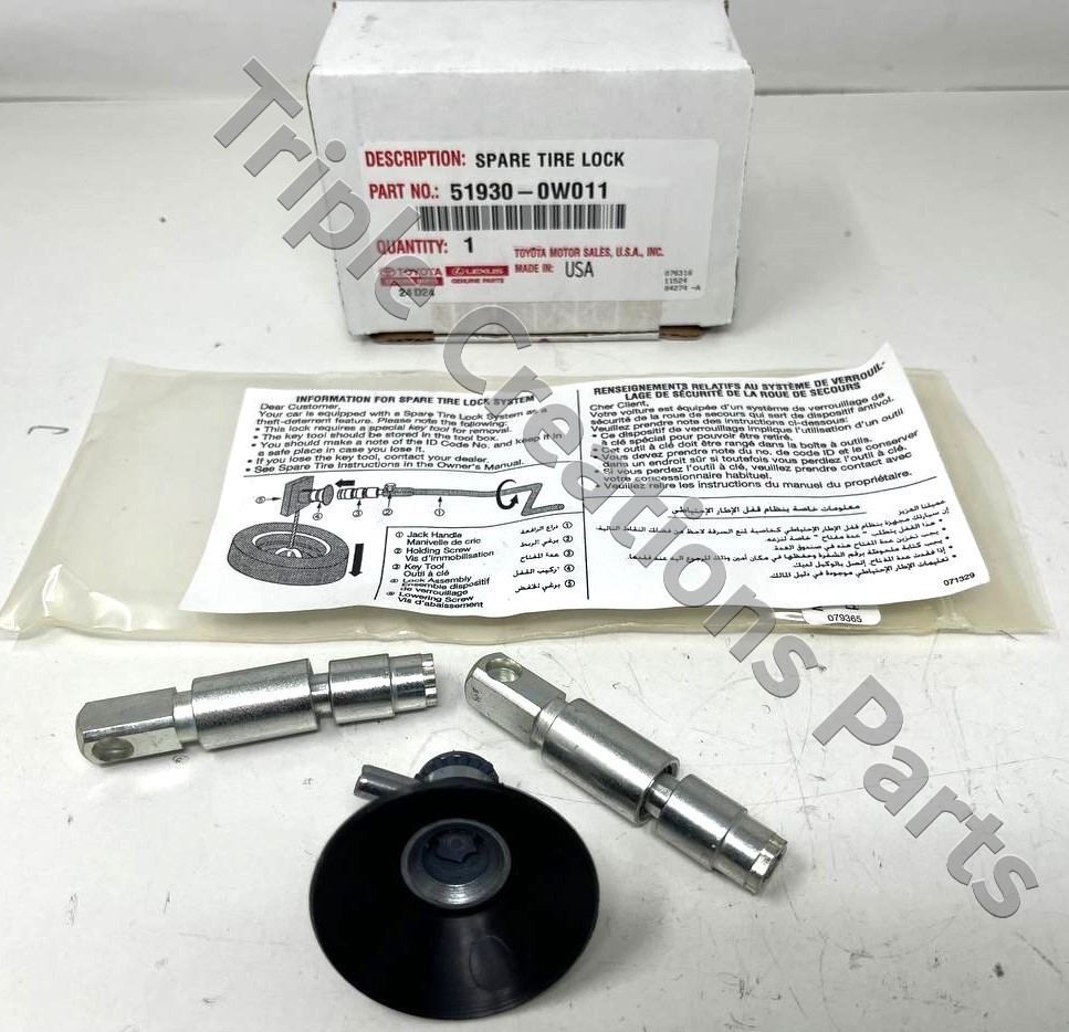 TOYOTA CAR LOCK 未使用 Toyota Genuine 51930-0W011 Lock Assy Spare Wheel Carrier