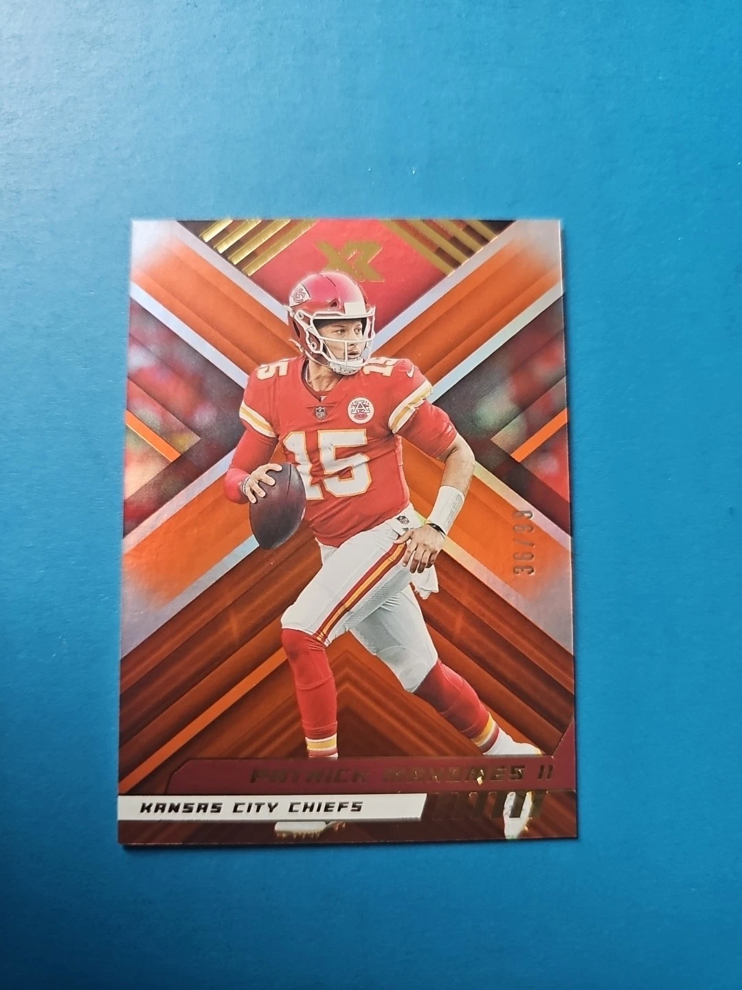Patrick Mahomes trading card