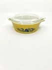 Vintage Pyrex Blue Homestead 471-B 500ml Casserole Dish Bowl w/ Lid