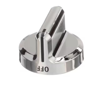 Fits Frigidaire KIP 5R34, A026804 Knob, Off-Lo-2-6-Hi-Lite, Chrome Plated, Range