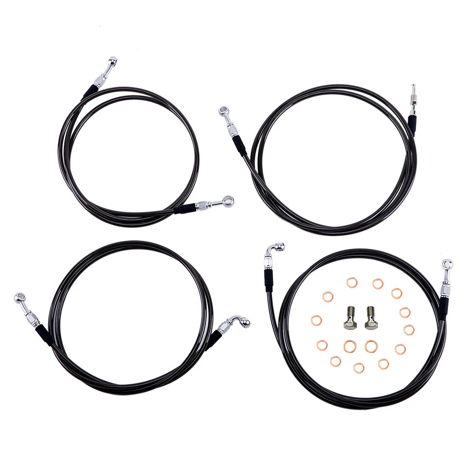 Kit de cable de embrague extendido de barra de 16"" para Harley Road Glide FLTR 14-15 con ABS Foto 2 de 4