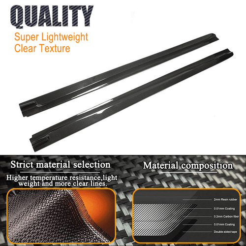 Carbon Seitenschweller Ansätze Schwert Side Skirts Passt für BMW F85 X5M F86 X6M - Bild 7 von 11