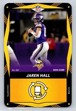 Jaren Hall 2024 UNO Elite Core Edition - Yellow #067 Minnesota Vikings