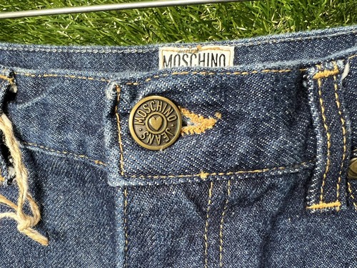 Vintage MOSCHINO Womens Jeans Denim Pants Trousers Size 30 Rare Blue NWOT - Picture 4 of 12