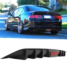 For Acura TSX 2004-2014 Car Rear Bumper Diffuser Lip Spoiler Splitter Body Kit