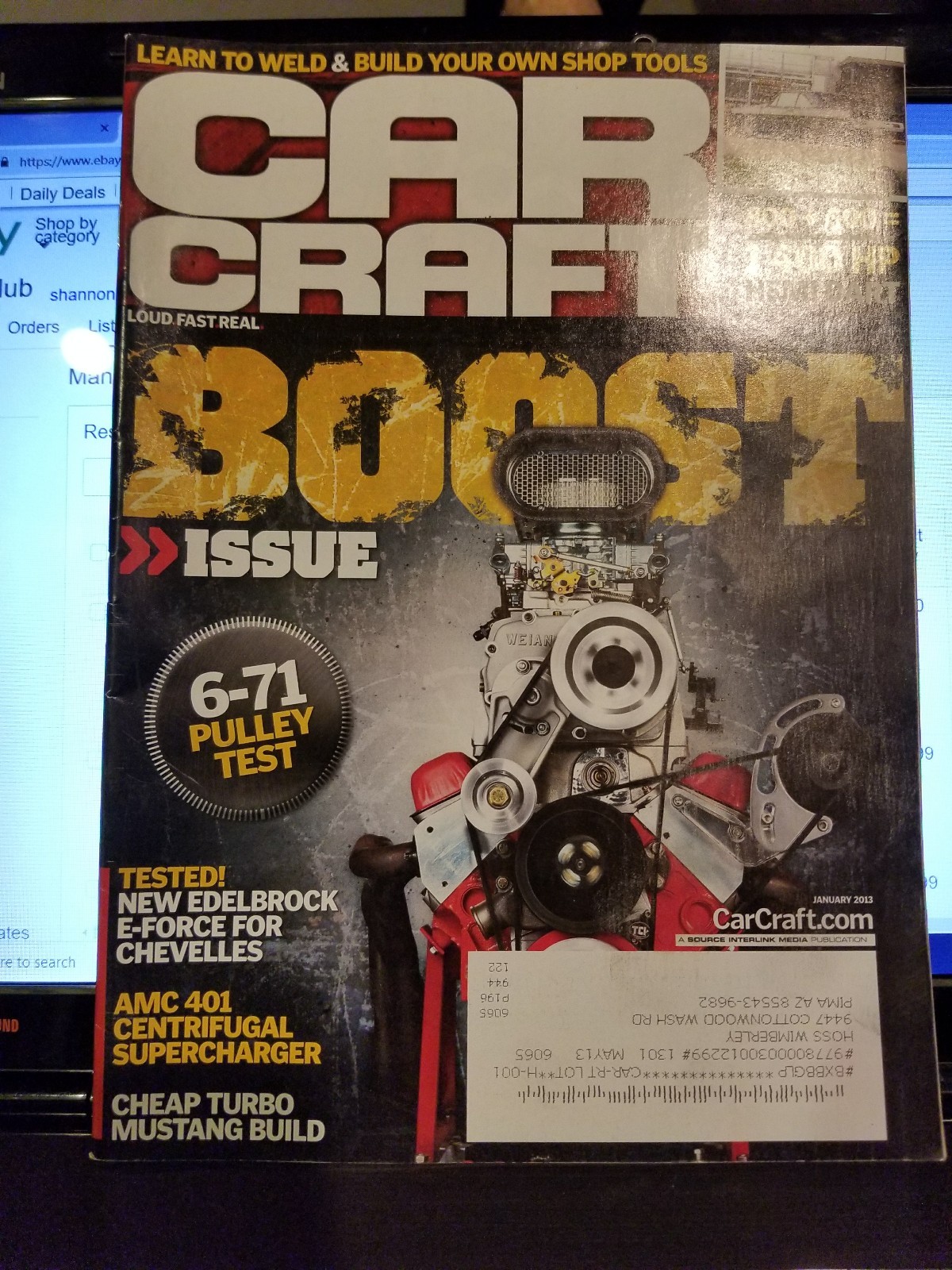 2013 Car Craft Boost Issue/671 Pulley Test/Edelbrock Chevelles eBay