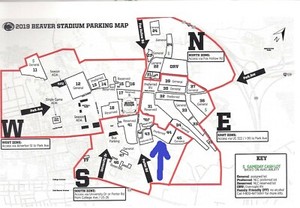 Beaver Stadium Parking Chart