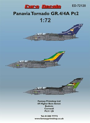 EURO AUFKLEBER PANAVIA TORNADO GR.4/4A TEIL 2 ED-72120 gedruckt von Fantasy Printshop