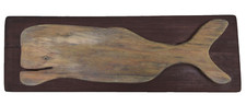 PLACA DE PARED DE MADERA DE CACHALOTE DE COLECCIÓN TALLADA A MANO EN CANOA PALETA DECORACIÓN NÁUTICA
