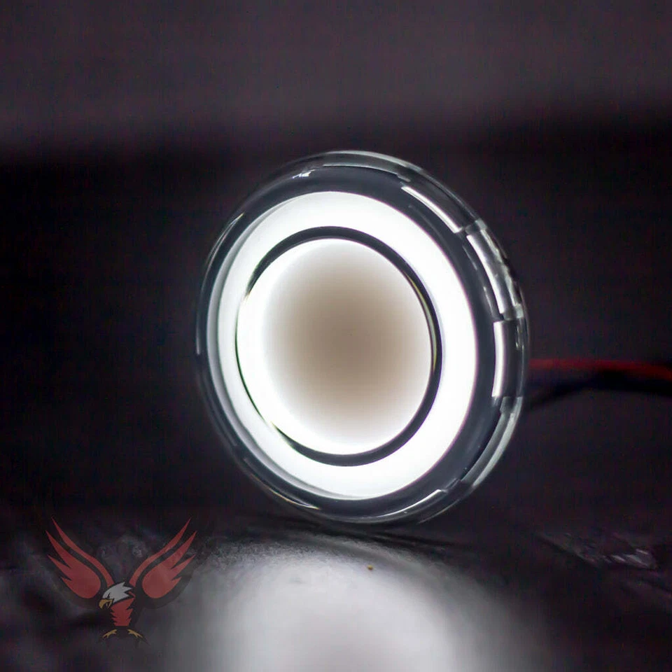 Luzes Eagle 2" bala frontal LED sinais de seta para Harley Davidson halo branco HD - Imagem 2 de 4