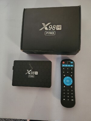 X98H PRO Android 12.0 Smart TV Box 4/64GB. Support 2.4G/5G WiFi6, 1000M Ether...