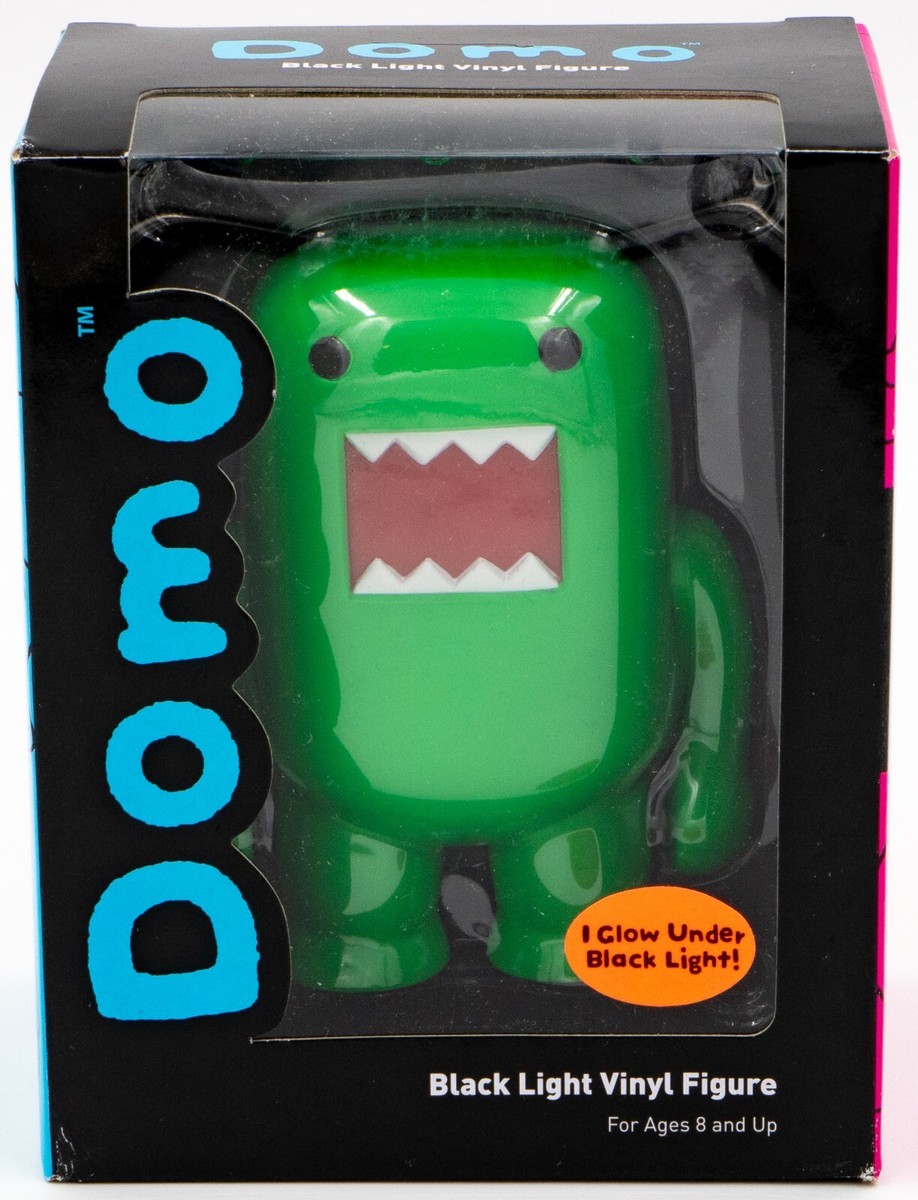 Domo 4 Inch Black Light Vinyl Figure (Light Green) | eBay