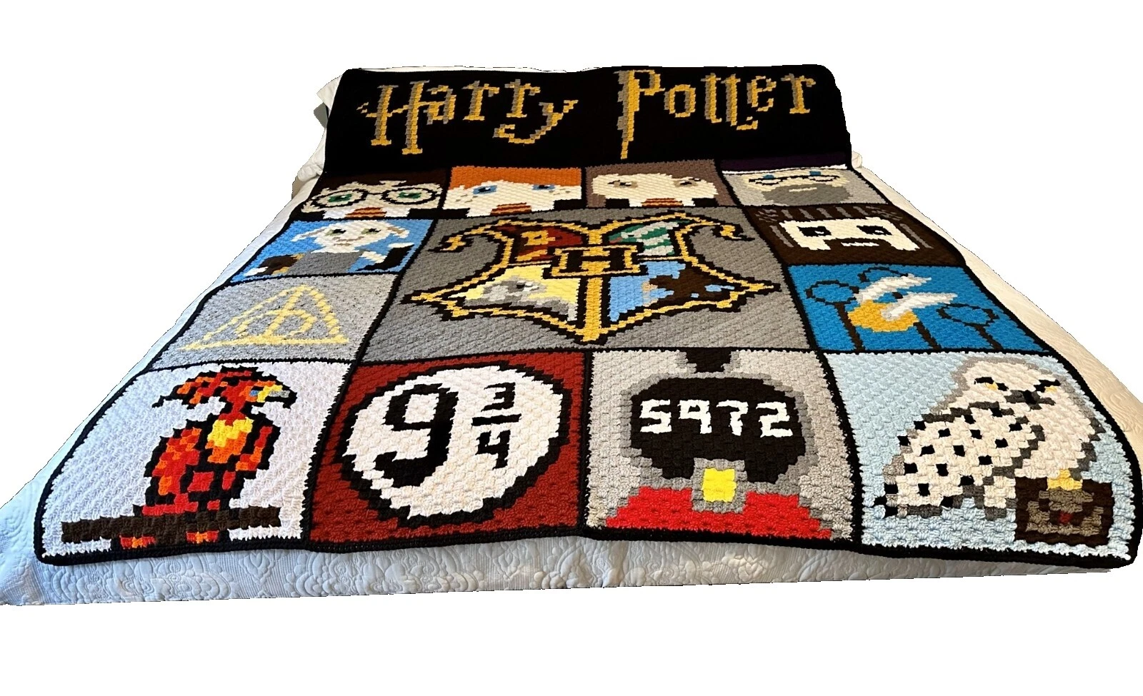 Cobijas y mantas Handmade Harry Potter