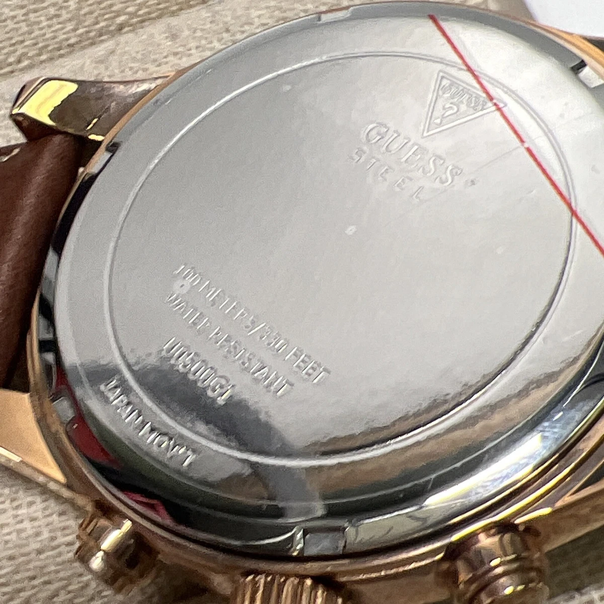 Guess Gents World Time Chronograph Watch W0500G1 eBay