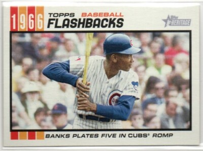 Ernie Banks 2015 Topps Heritage Flashbacks Insert Card #BF-1
