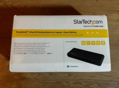 StarTech Thunderbolt 3 Docking Station TB3DK2DPPDUE NEW CiB