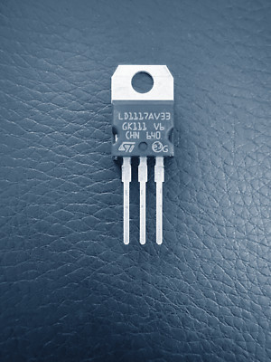 5Pcs - LD1117AV33  ST LDO Voltage Regulator Positive 3.3V 1A TO-220