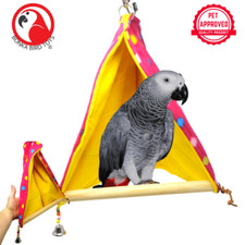 2243 Large Hideout Swing Bird Toy parrot cage toys african grey amazon conure