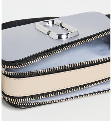 ⭐︎リナ⭐︎MARC JACOBS ショルダーバッグ グレー/ホワイト Mark Jacobs Women Crossbody Bag Snapshot Grey White Color block +