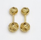 TIFFANY & CO Schlumberger Woven Gold Knot Cufflinks 18K Yellow Gold — photo 6