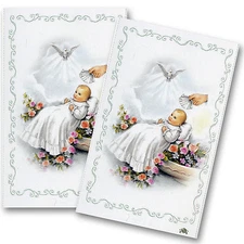 Personalized Baptism Christening Prayer Cards 24 Laminated