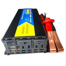 5000W POWER INVERTER 12V DC TO 110V AC CONVERTER DUAL AC OUTLETS AND USB PORTS