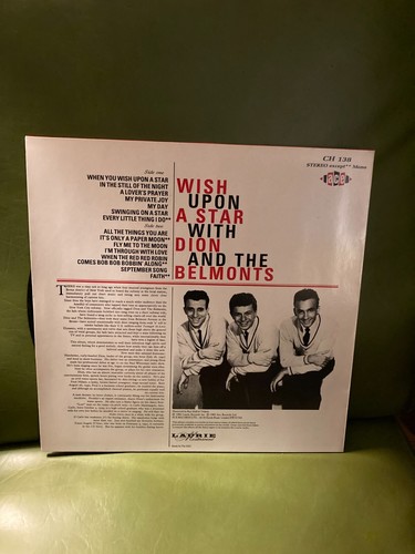 Dion and the Belmonts "WISH UPON A STAR WITH"  LP Vinyl Ace records VG+ - Bild 2 von 4