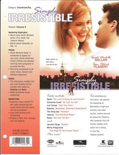 SARAH MICHELLE GELLAR Rare 1999 PROMO TRADE AD Poster for Simply Irresistible CD