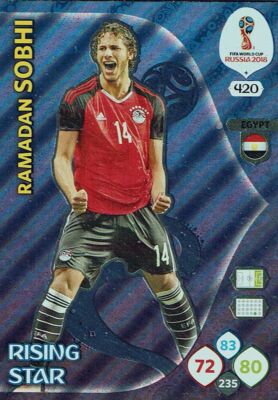 Panini Adrenalyn XL World Cup 2018 Russia WM Nr. 420 Rising Star Ramadan Sobhi