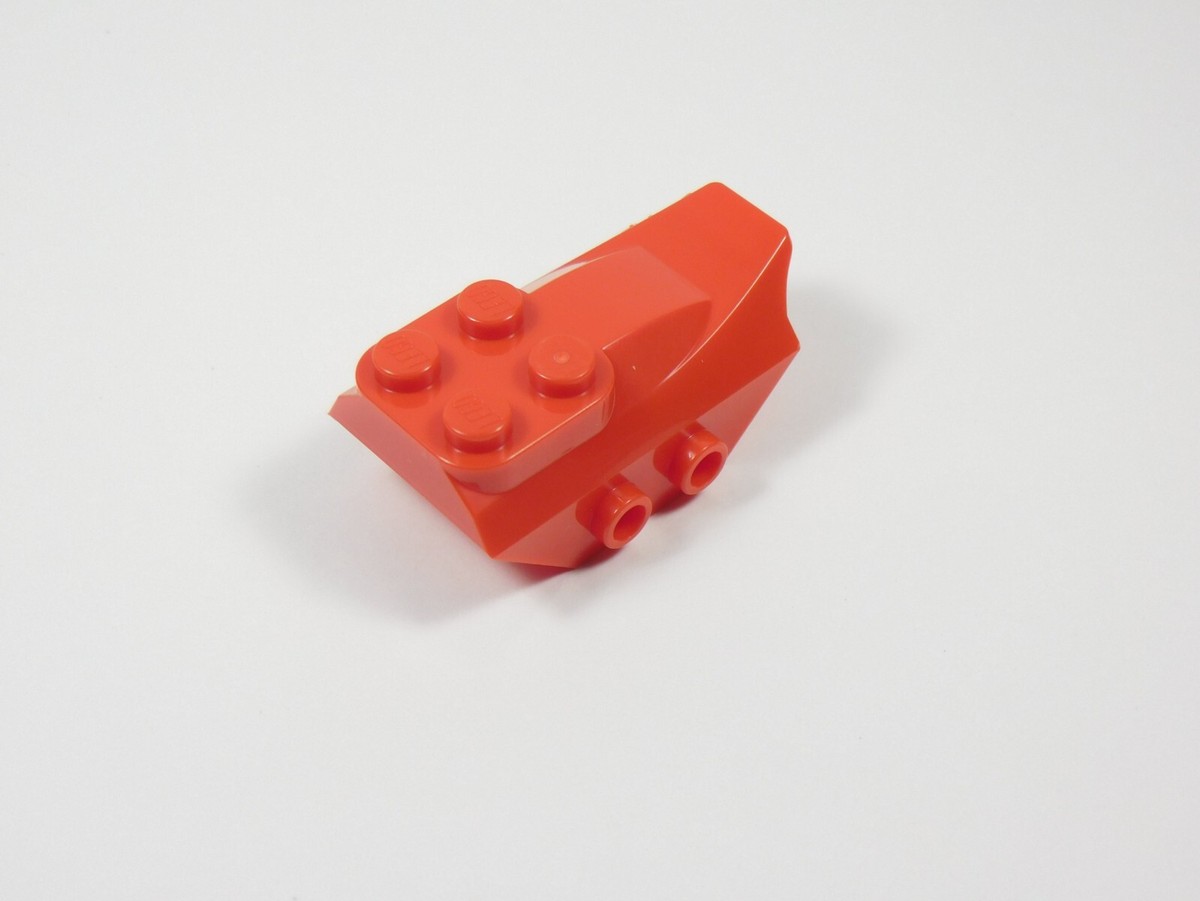 LEGO Red 4x2 Ccurved Slopes w/ 4 Top Studs 2 Side Studs Part No