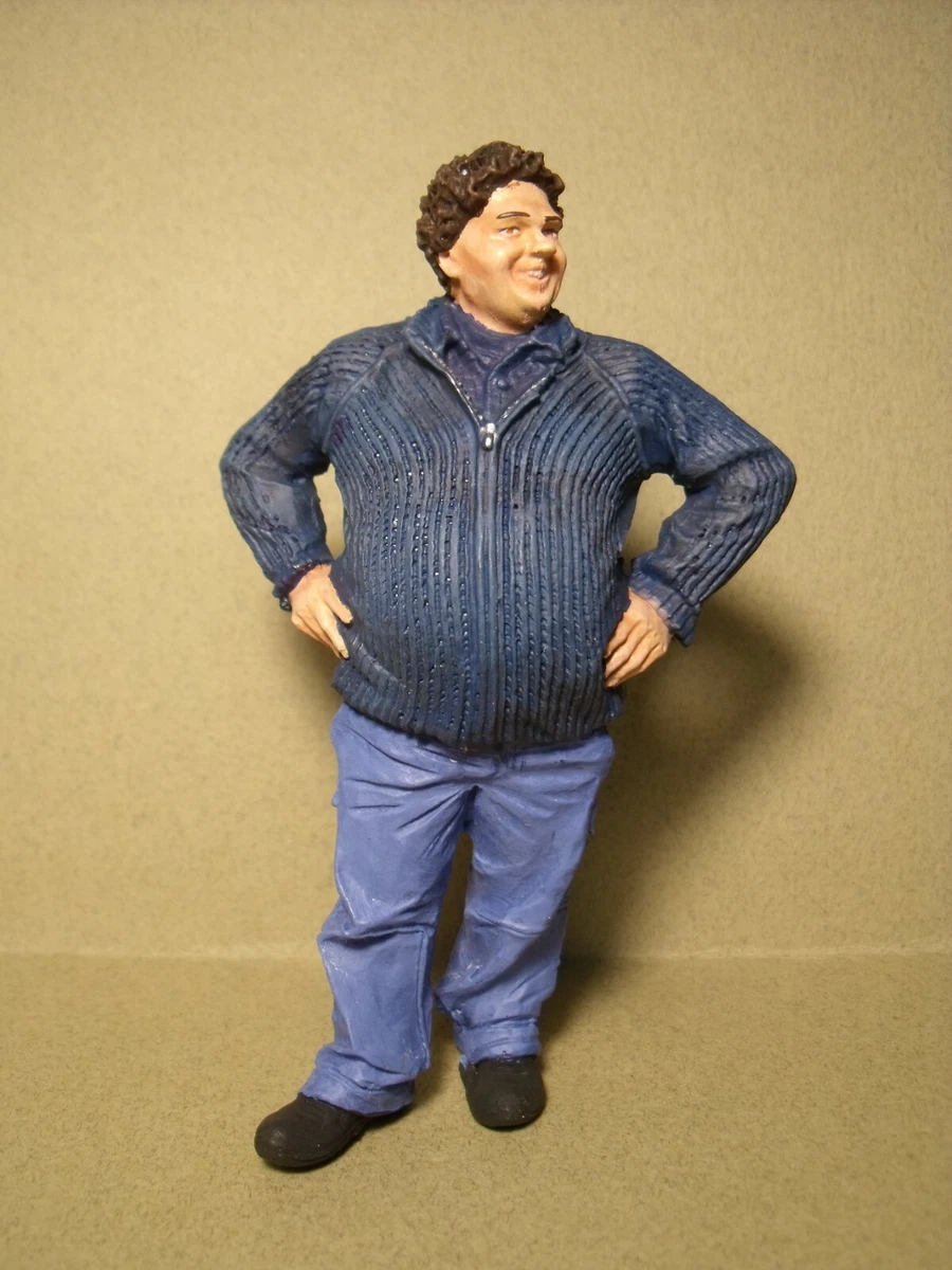 Figurine 1/18 Jean Paul Truck Driver – Camion Mercedes Magirus, Résine Non Peinte, Boîte Fermée