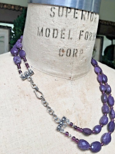 Purple Sugilite Amethyst Necklace High quality stones ESTATE - Picture 6 of 7