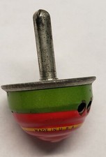 vintage gibbs tin litho toy top