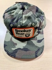 Mad Engine Green Camo Smokey The Bear SnapBack Hat NWT