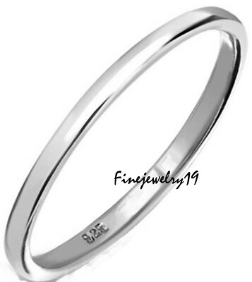 925 Sterling Silver Band Ring Handmade Statement Gift Ring