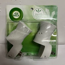 Air Wick Plug In Scented Oil Warmer Room Air Refresher Adjustable Dial Twin Pack