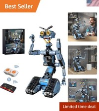 1176 Pieces Johnny 5 Robot Building Set with Remote Control, Short Movie Circ...
