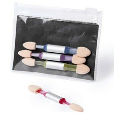 Ensemble de 3 pinceaux de maquillage pour les yeux Couleur - Multicouleur