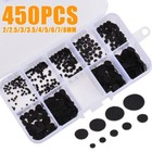 450Pcs Conductive Buttons Rubber Remote Control Pads Keypad Repair Kit 2-8mm