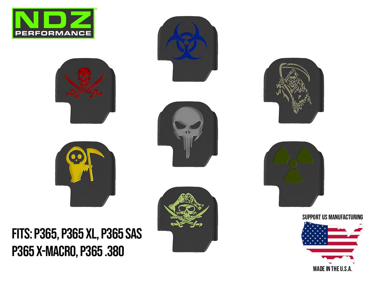NDZ Sig P365, XL, Fuse, X Macro, AXG Slide Cover Back Plate