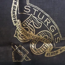 Vintage Bandana Dew Rag Sturgis 50th Anniversary Motorcycle Rally Classic 1990 