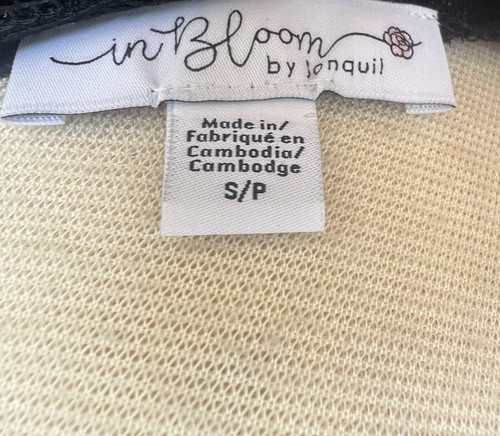 Lingerie Slip Chemise Brown Black Lace Satin S/P In Bloom Jonquil - Picture 7 of 8