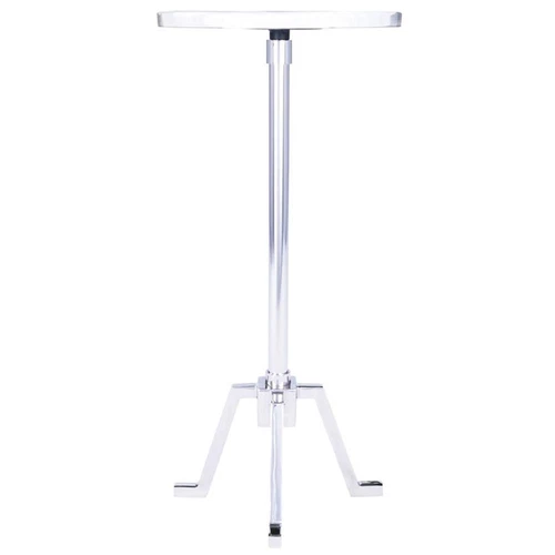 Butler Specialty Sash Metal & Marble Chrome End Table In Silver - Picture 7 of 10