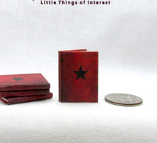 Libro legible ilustrado a escala 1:12 miniatura WINTER SOLDIER JOURNAL