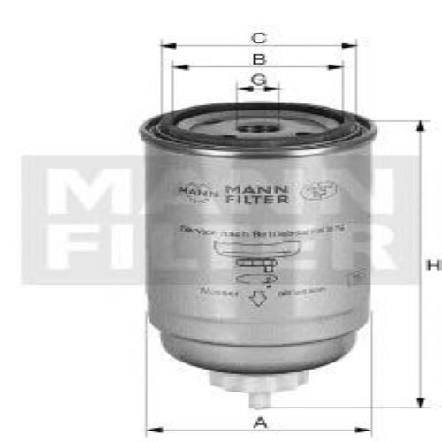 YANMAR 12990755801 Cross reference fuel filters