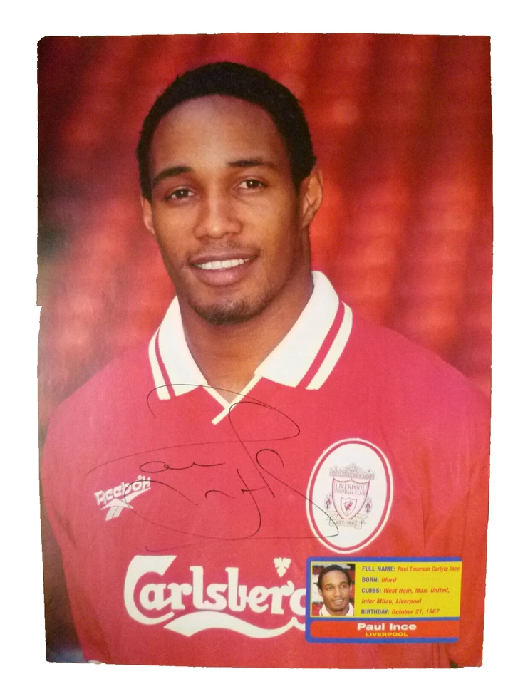Paul Emerson Ince Liverpool Fc Genuine Hand Signed Press Cutting - Image 1 of 1