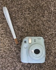 Fujifilm Instax Mini 9 Instant Film Camera Built-in Flash Selfie Mirror Ice Blue