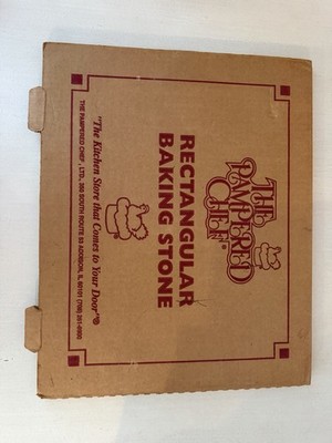 Pampered Chef Family Heritage 12 x 15 Stoneware Rectangular Baking Pizza Stone