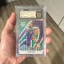 Panini Mosaic Give and Go Green LeBron James #3 CGC 10 2023-24 Basketball Card