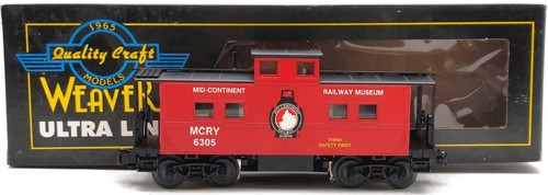 Weaver 6305 calibre O Mid-Continent ferrocarril caboose LN/caja | Condition: Used